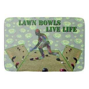 Tapis De Bain Pelouse Bowls Live Life,
