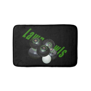 Tapis De Bain Pelouse Et Logo,