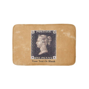 Tapis De Bain Penny Black Postage Timbre