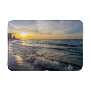 Tapis De Bain Pensacola Splashant Vagues Sunrise Bain Mat