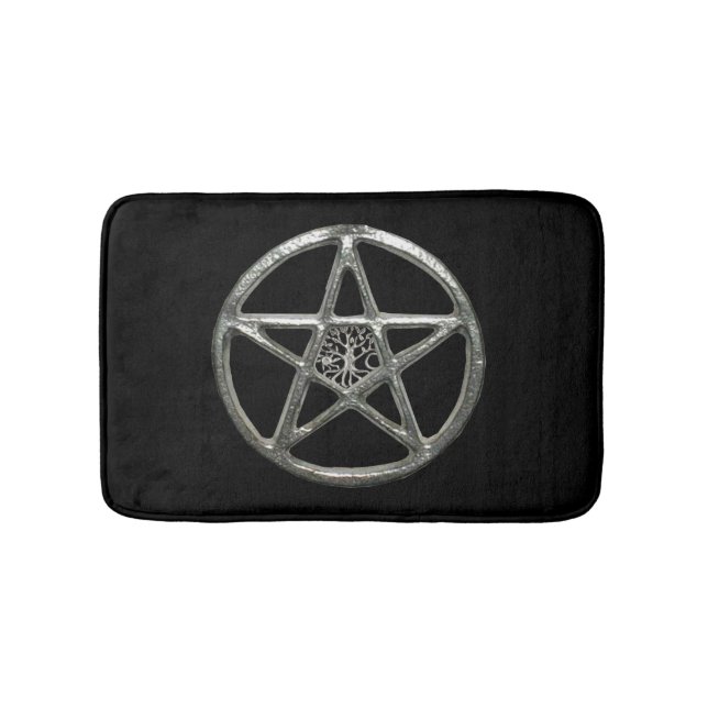Tapis De Bain Pentacle Arbre De La Mat De Bain À Vie (Devant)