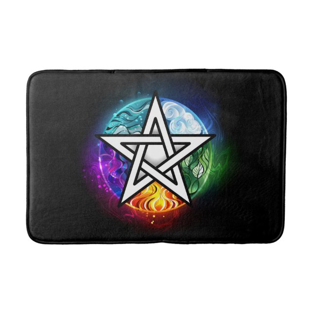 Tapis De Bain pentagramme du Wiccan (Devant)