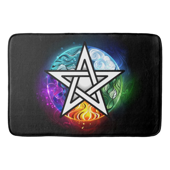 Tapis De Bain pentagramme du Wiccan (Devant)