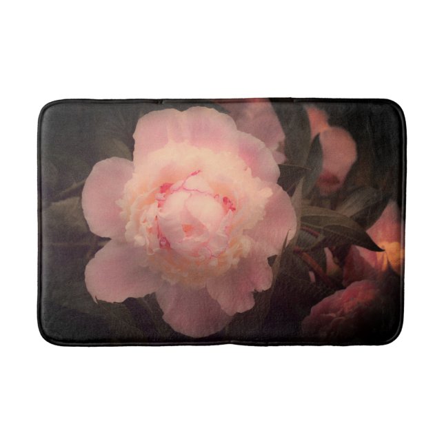 Tapis De Bain Peonies Pink Peony Flowers Nature (Devant)