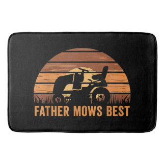 Tapis De Bain Père Mows Meilleur soin de pelouse Papa Mowing Gar