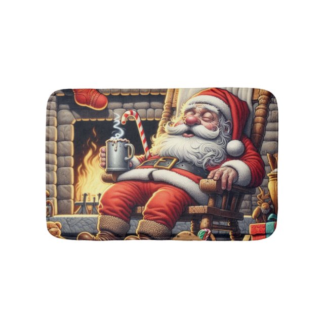 Tapis De Bain Père Noël dort Noël (Devant)