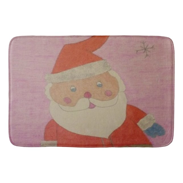 Tapis De Bain Père Noël vintage (Devant)