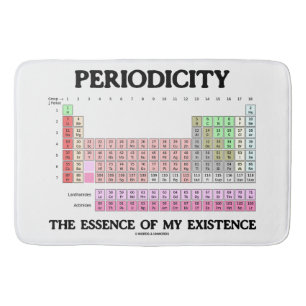 Tapis De Bain Périodicité l'essence de ma chimie d'existence