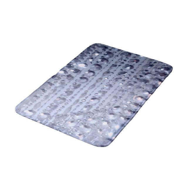 Tapis De Bain Perles bleues brillantes (Angle)