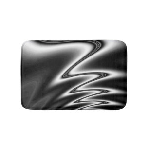 Tapis De Bain Perruque noire et blanche Wiggle