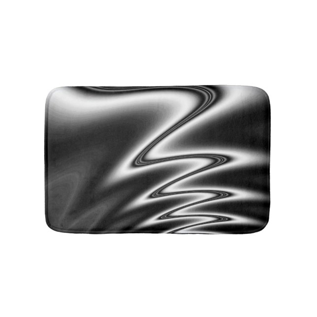 Tapis De Bain  Perruque noire et blanche Wiggle (Devant)