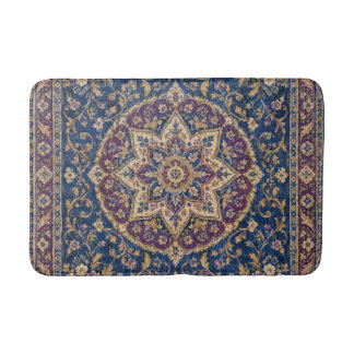 Tapis de bain persan Royal Blue tapis floral vinta