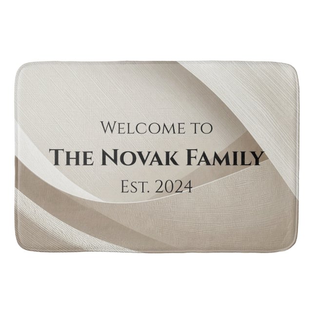 Tapis De Bain Personalized Family Name Doormat – Welcome (Devant)