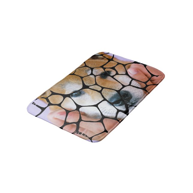 Tapis De Bain Personalized Family Pet Photo Leopard (Angle)