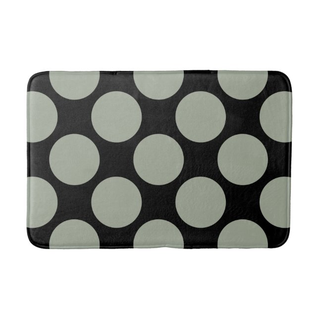 Tapis De Bain Personnalisable Pois Motif n'importe quelle couleu (Devant)