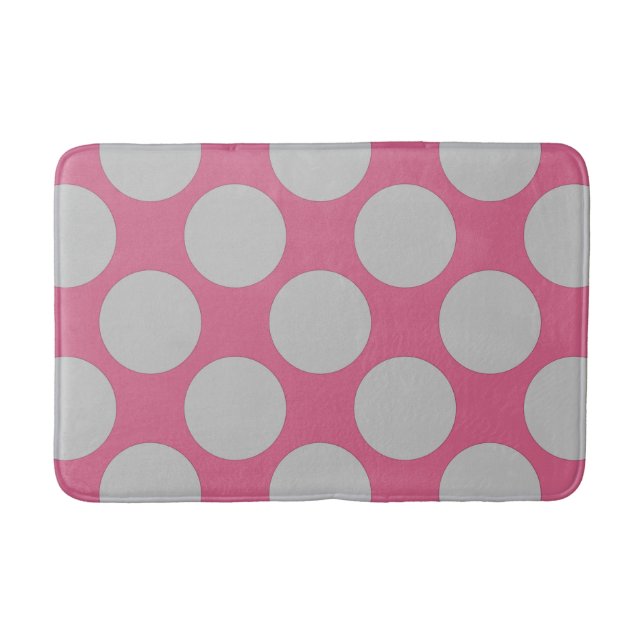 Tapis De Bain Personnalisable Pois Motif n'importe quelle couleu (Devant)