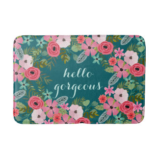 Tapis de bain personnalisé Bonjour magnifique