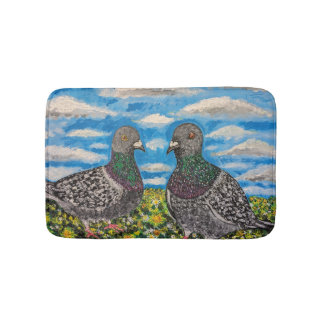 Tapis de bain personnalisé petit Pigeon