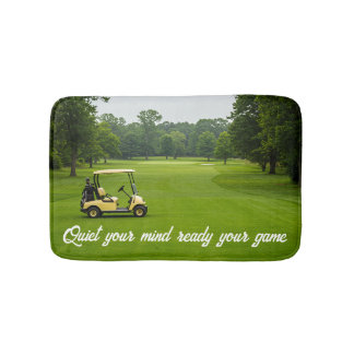 Tapis De Bain Personnalisez Quiet Your Mind Golf Design