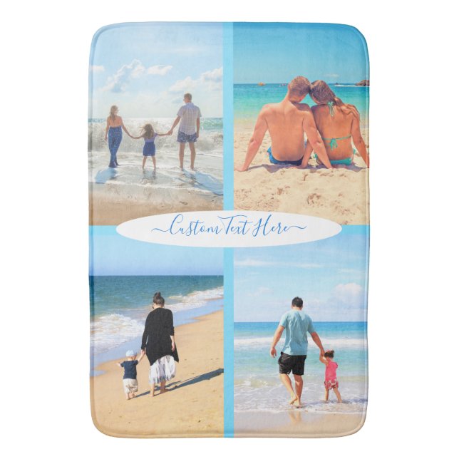 Tapis De Bain Personnalisez votre photo Collage de maillot de ba (devant Vertical)