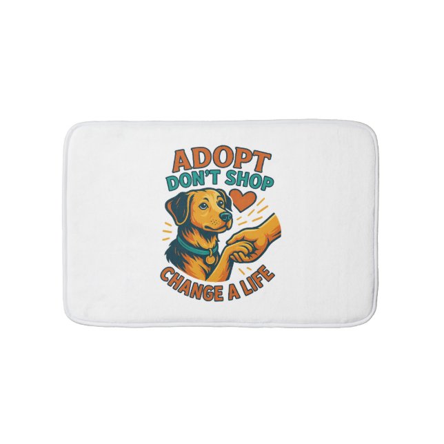 Tapis De Bain Pet Adopter l'amour Tee (Devant)