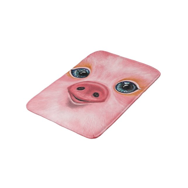 Tapis De Bain Petit Bébé Piglet Mat - Smile (Angle)