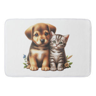 Tapis De Bain Petit chiot/chaton