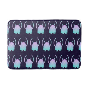 Tapis De Bain Petit Monstre Bleu