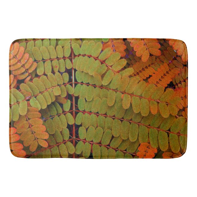Tapis De Bain Petit Motif Feuille (Devant)