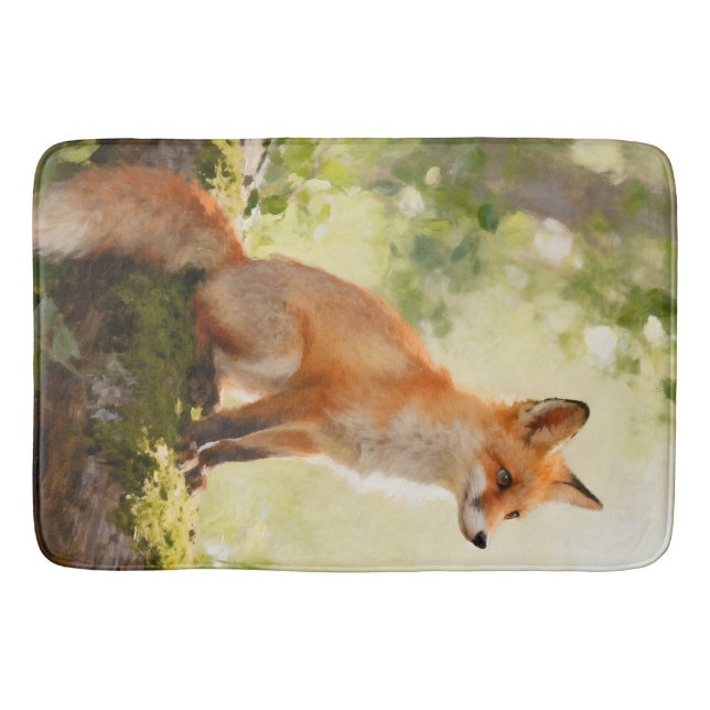 Tapis De Bain Petit Renard Rouge (Devant)