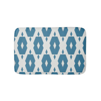 Tapis De Bain Petite couche de bain en diamant d'Indigo géométri