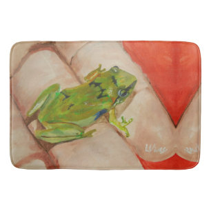Tapis De Bain Petite grenouille tropicale