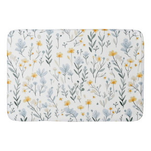 Tapis De Bain Petite pouponnière Fleur sauvage de jardin coloré