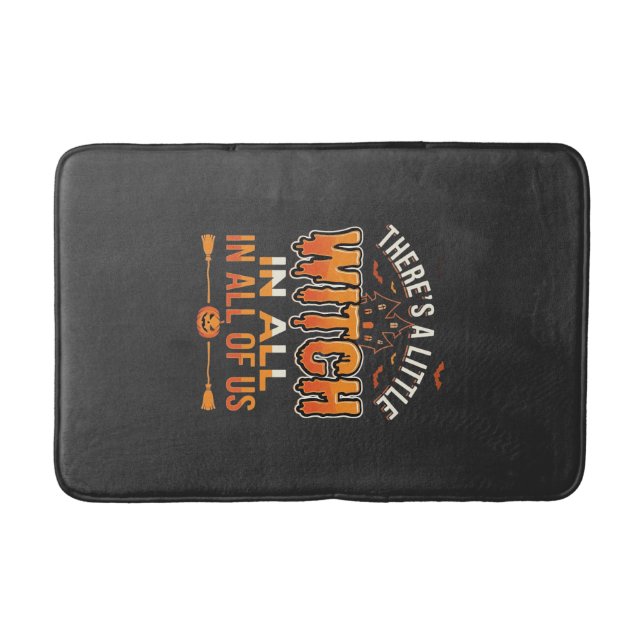 Tapis De Bain Petite Sorcière Halloween Sorcière Conception de T (Devant)