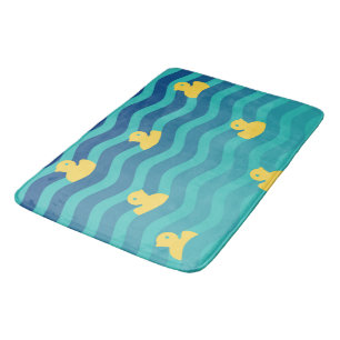 Tapis De Bain Petits canards jaunes flottants