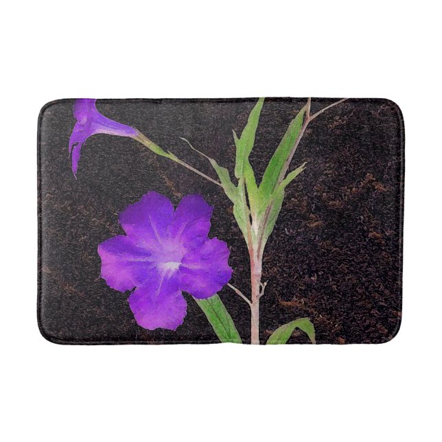 Tapis De Bain Pétunia Mexicain Violet (Devant)