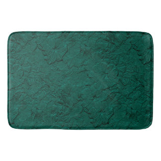 Tapis De Bain Pétunias Sculpté, Jade Green-Large Bain Mat
