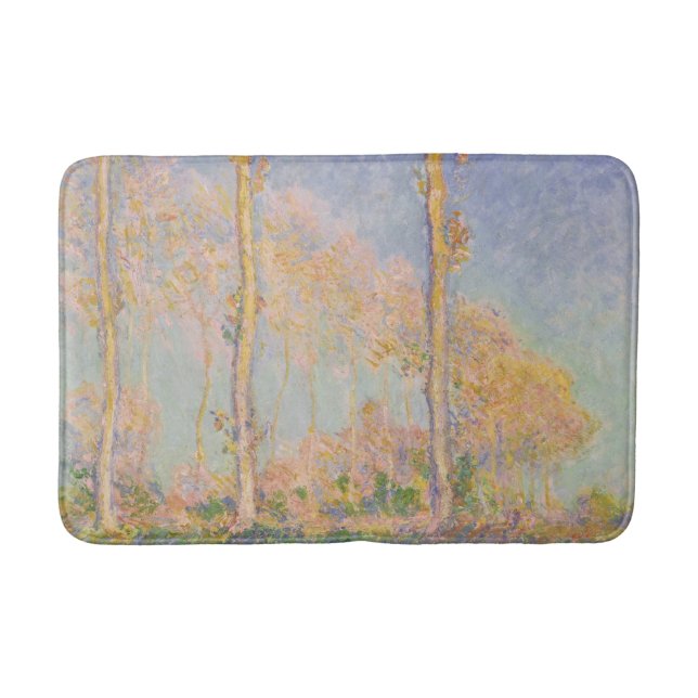 Tapis De Bain Peupliers, paysage impressionniste, Claude Monet (Devant)