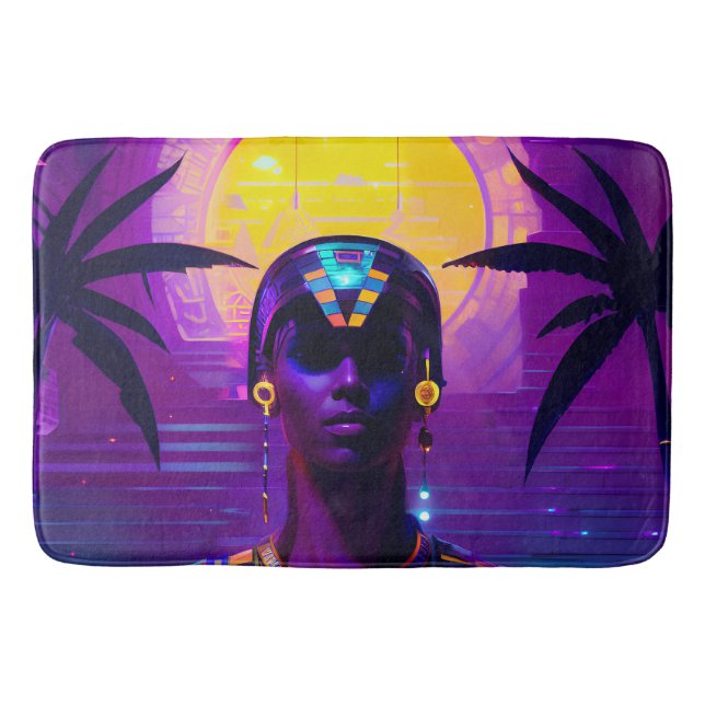 Tapis De Bain Pharaon Synthwave (Devant)