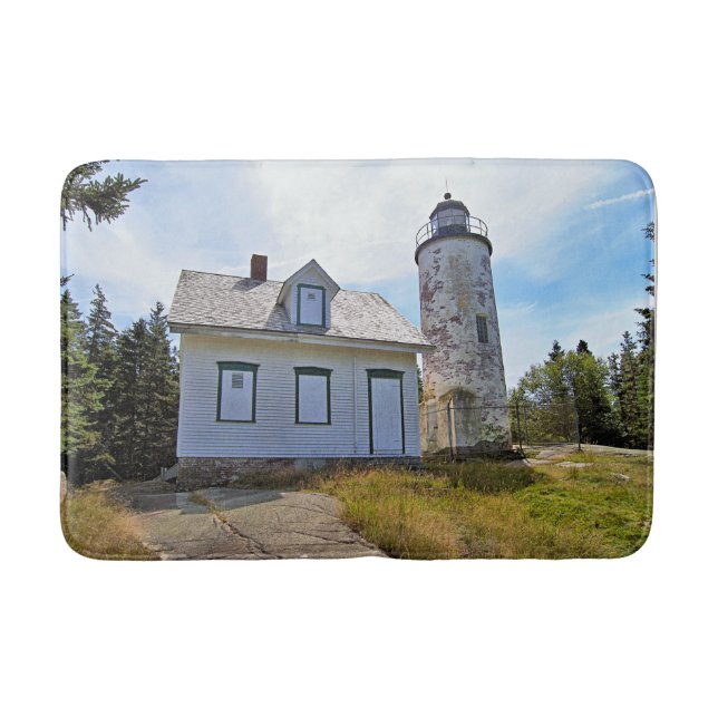 Tapis De Bain Phare de Baker Island, Maine (Devant)