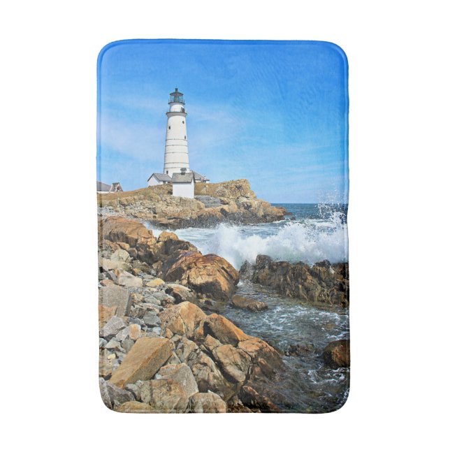 Tapis De Bain Phare de Boston, Massachusetts (Devant (Vertical))