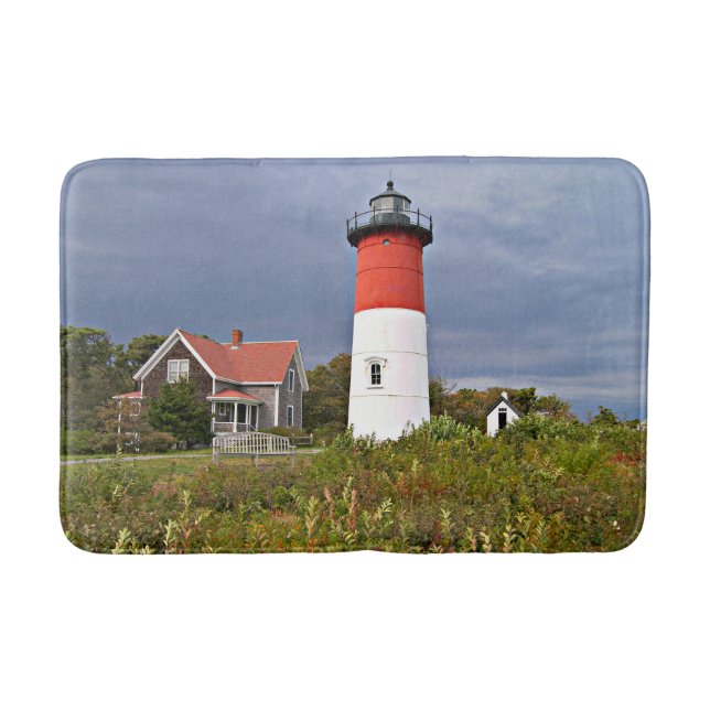 Tapis De Bain Phare de Nauset, Cape Cod Massachusetts Mat Bath (Devant)