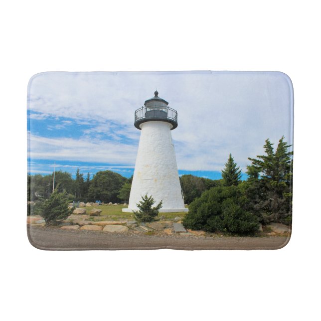 Tapis De Bain Phare de Ned's Point, Massachusetts Bath Mat (Devant)