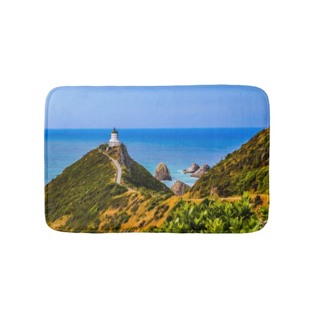 Tapis De Bain Phare de Nugget Point, Nouvelle-Zélande (Devant)