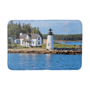 Tapis De Bain Phare de port de perspective, Maine
