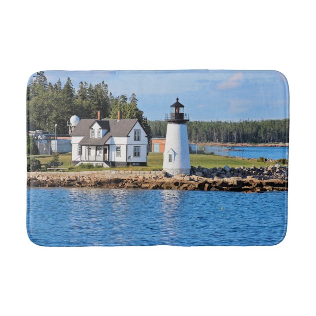 Tapis De Bain Phare de port de perspective, Maine (Devant)