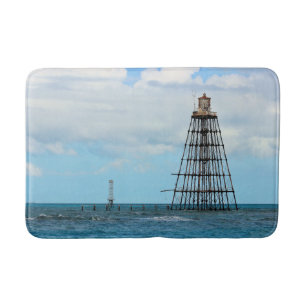 Tapis De Bain Phare de Sand Key, Floride Bath Mat