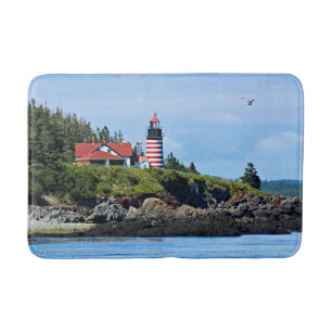 Tapis De Bain Phare de West Quoddy Head, Maine