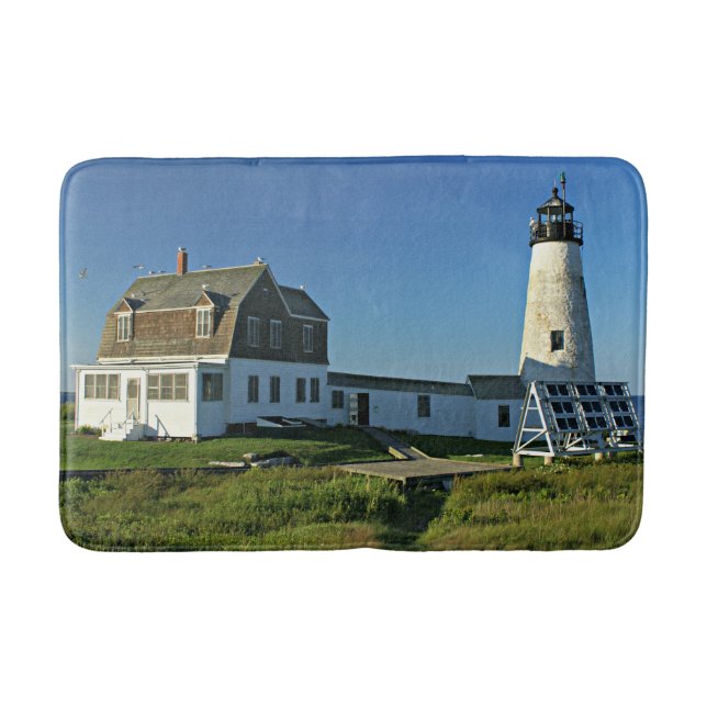 Tapis De Bain Phare de Wood Island Maine Bath Mat (Devant)