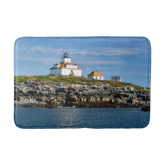 Tapis De Bain Phare d'Egg Rock, Bar Harbour Maine Bath Mat (Devant)